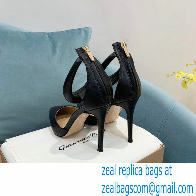 Gianvito Rossi Heel 10.5cm Bijoux Pumps Leather Black 2023