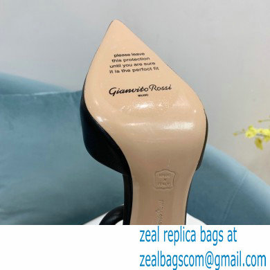 Gianvito Rossi Heel 10.5cm Bijoux Pumps Leather Black 2023