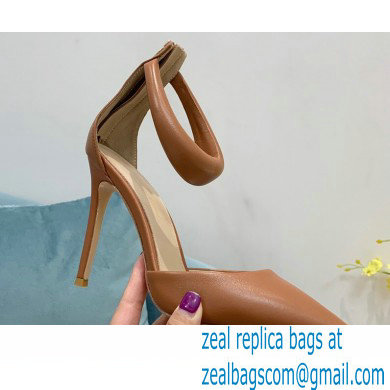 Gianvito Rossi Heel 10.5cm Bijoux Pumps Leather Brown 2023