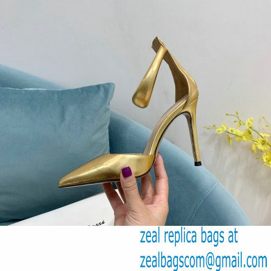 Gianvito Rossi Heel 10.5cm Bijoux Pumps Leather Gold 2023