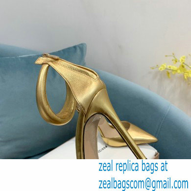 Gianvito Rossi Heel 10.5cm Bijoux Pumps Leather Gold 2023