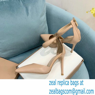 Gianvito Rossi Heel 10.5cm Bijoux Pumps Leather Nude 2023