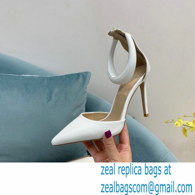 Gianvito Rossi Heel 10.5cm Bijoux Pumps Leather White 2023