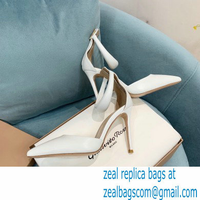 Gianvito Rossi Heel 10.5cm Bijoux Pumps Leather White 2023