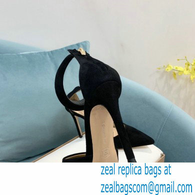 Gianvito Rossi Heel 10.5cm Bijoux Pumps Suede Black 2023