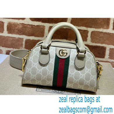 Gucci Ophidia GG mini top handle bag 724606 White - Click Image to Close
