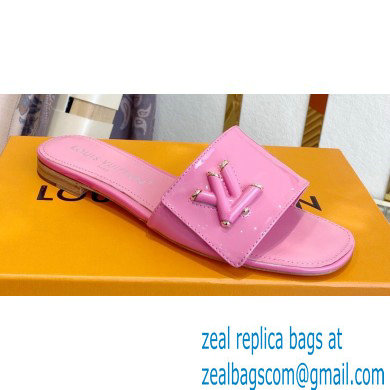 Louis Vuitton Shake Flat Mules in Patent calf leather Pink 2023