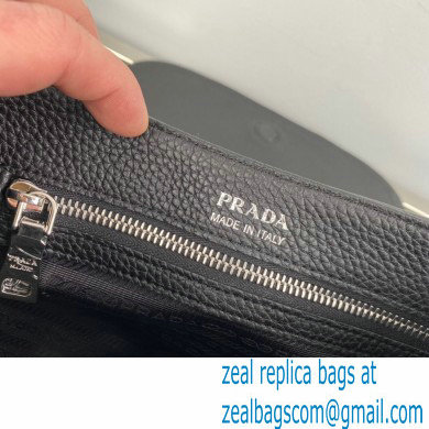 Prada leather shoulder Bag 1BD293 Black 2023