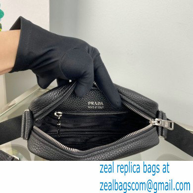 Prada leather shoulder Bag 1BH182 Black 2023