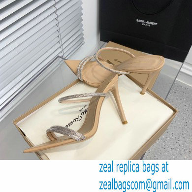 Gianvito Rossi Heel 10.5cm CANNES Sandals Beige with crystals 2023