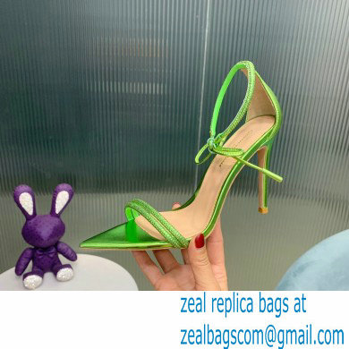 Gianvito Rossi Heel 10.5cm MONTECARLO Sandals Green with crystals 2023