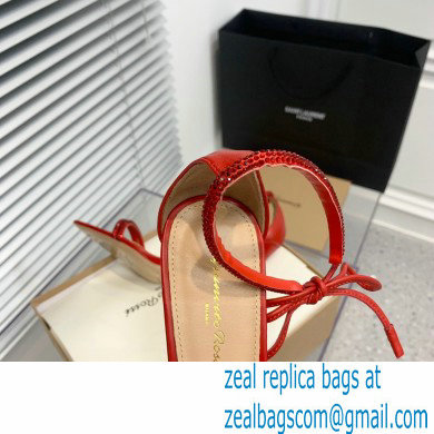 Gianvito Rossi Heel 10.5cm MONTECARLO Sandals Red with crystals 2023 - Click Image to Close