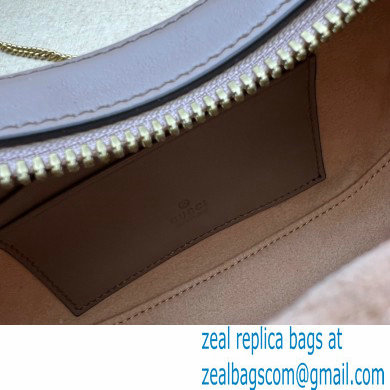 Gucci GG Marmont half-moon-shaped mini bag 699514 Nude 2022 - Click Image to Close