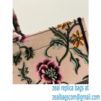 dior Natural Multicolor Raffia Embroidered with Dior Petites Fleurs large book tote bag 2023