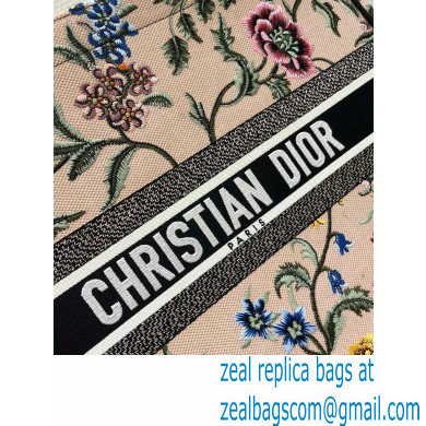 dior Natural Multicolor Raffia Embroidered with Dior Petites Fleurs large book tote bag 2023