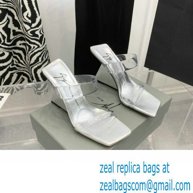 Giuseppe Zanotti Heel 8.5cm Florance Plexi PVC Mules 01 2023