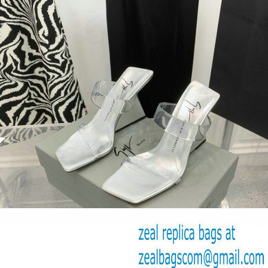 Giuseppe Zanotti Heel 8.5cm Florance Plexi PVC Mules 01 2023