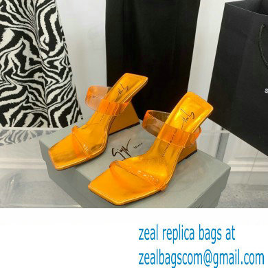 Giuseppe Zanotti Heel 8.5cm Florance Plexi PVC Mules 08 2023