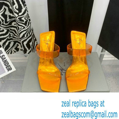 Giuseppe Zanotti Heel 8.5cm Florance Plexi PVC Mules 08 2023