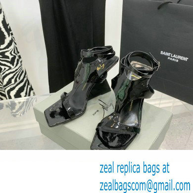 Giuseppe Zanotti Heel 8.5cm Tutankamon patent leather sandals Black 2023