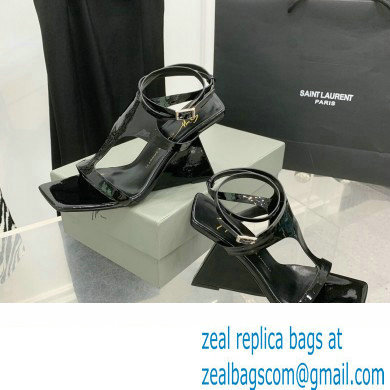 Giuseppe Zanotti Heel 8.5cm Tutankamon patent leather sandals Black 2023