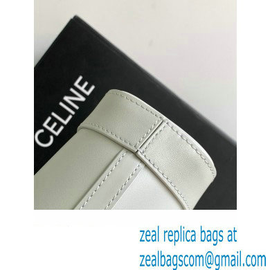 Celine MINI BUCKET CUIR TRIOMPHE Bag in SMOOTH CALFSKIN 10L433 Chalk