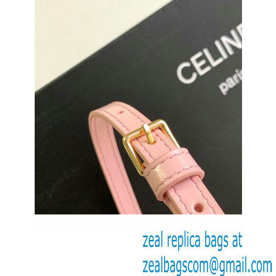 Celine Medium Celine Croque Bag in SHINY CALFSKIN 112273 Pink