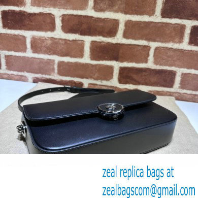 Gucci Petite GG small shoulder bag 739721 Leather Black 2023