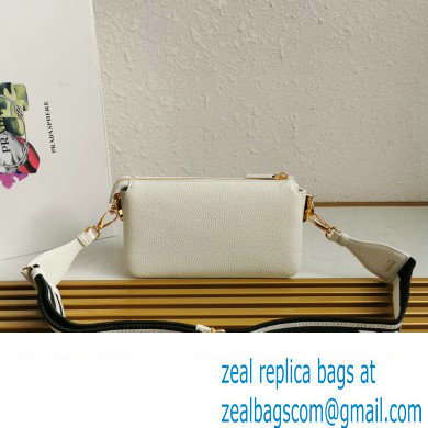 Prada Leather shoulder bag 1BH194 White 2023