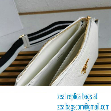 Prada Leather shoulder bag 1BH194 White 2023