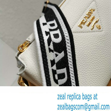 Prada Leather shoulder bag 1BH194 White 2023