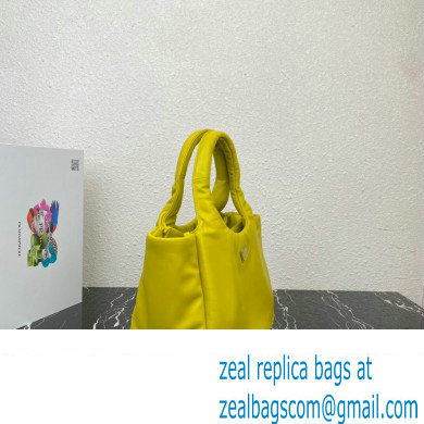 Prada Medium padded Soft nappa leather bag 1BG413 Yellow 2023