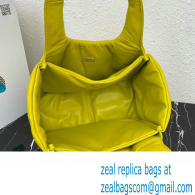 Prada Medium padded Soft nappa leather bag 1BG413 Yellow 2023