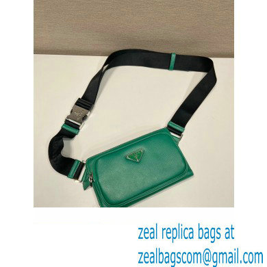 Prada Saffiano leather belt bag 2VH156 mango 2023