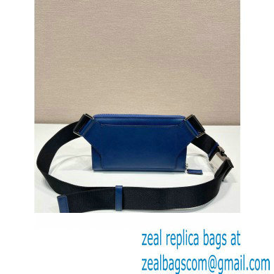 Prada Saffiano leather belt bag 2VH156 royal blue 2023