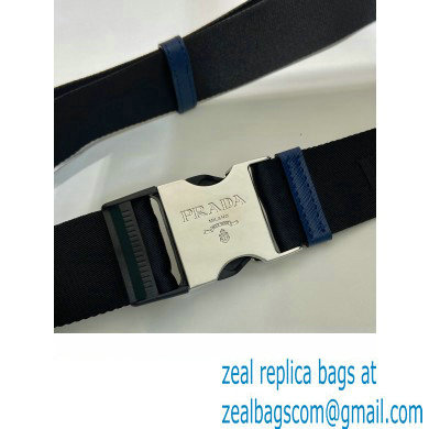 Prada Saffiano leather belt bag 2VH156 royal blue 2023