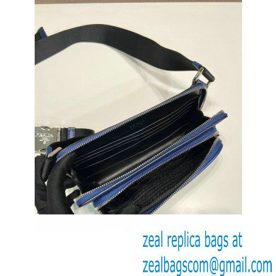 Prada Saffiano leather belt bag 2VH156 royal blue 2023