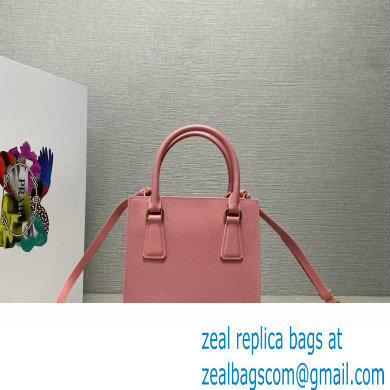 Prada Saffiano leather handbag 1BA358 Pink 2023