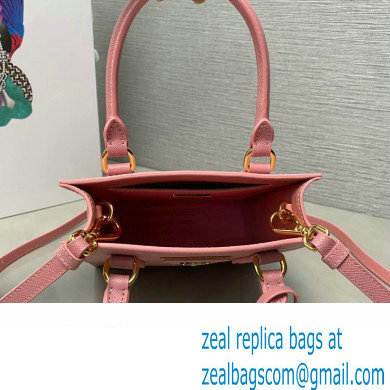 Prada Saffiano leather handbag 1BA358 Pink 2023