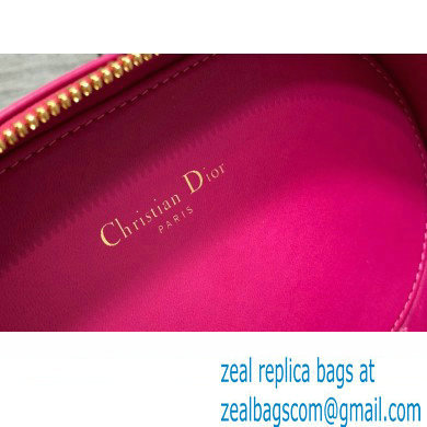 dior fuchsia calfskin CD Signature Oval Camera Bag 2023