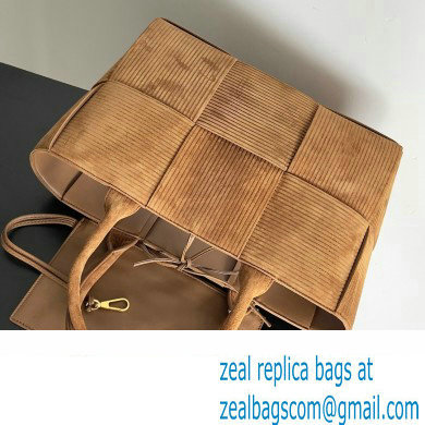 Bottega Veneta Medium Arco Intreccio corduroy suede Tote Bag 2023