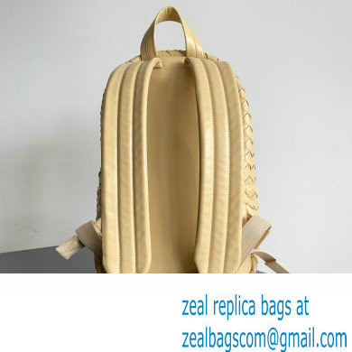 Bottega Veneta Small Intrecciato leather Backpack Bag Beige 2023