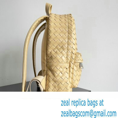 Bottega Veneta Small Intrecciato leather Backpack Bag Beige 2023