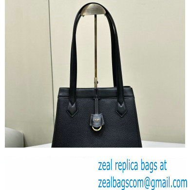 Fendi Origami Medium bag Black leather that can be transformed 2024