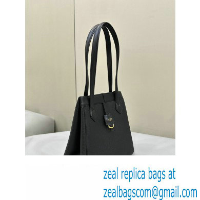 Fendi Origami Medium bag Black leather that can be transformed 2024