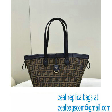 Fendi Origami Medium bag Brown FF jacquard fabric that can be transformed 2024