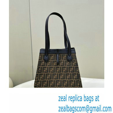 Fendi Origami Medium bag Brown FF jacquard fabric that can be transformed 2024