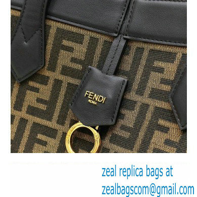 Fendi Origami Medium bag Brown FF jacquard fabric that can be transformed 2024