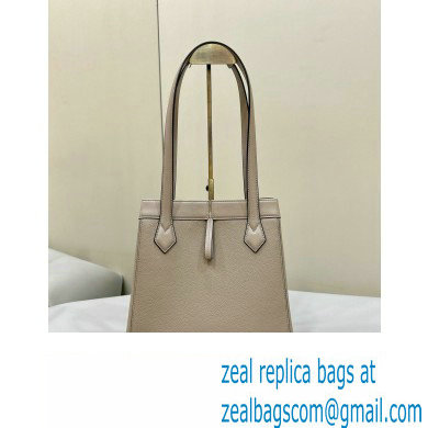 Fendi Origami Medium bag Dove gray leather that can be transformed 2024