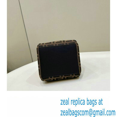 Fendi Origami Mini bag Brown FF jacquard fabric that can be transformed 2024